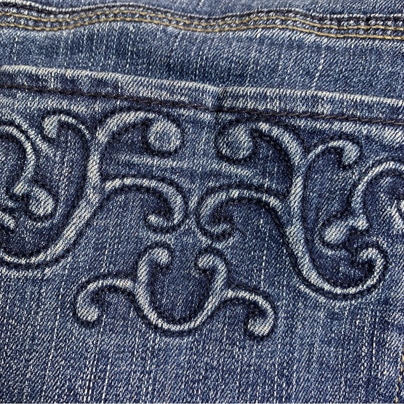 WHBM White House Black Market Cutoff Jean Shorts 12 - Picture 3 of 9